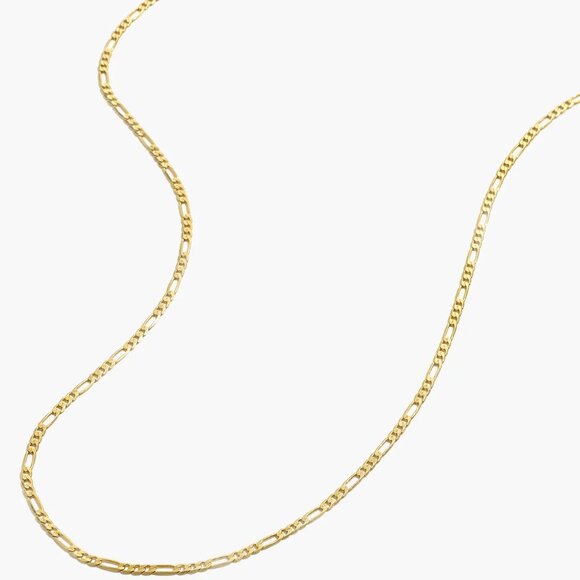 Madewell Figaro Chain Necklace Gold Plated - Picture 2 of 5